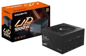 Блок питания ATX gigabyte UD1000GM 1000W, 80+ gold, APFC, 120mm fan RTL