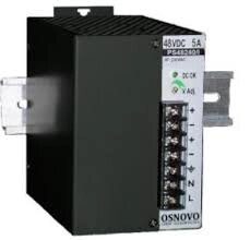 Блок питания OSNOVO PS-48240/I промышленный. 1 выход: DC48V, 5A (240W). Входное напряжение AC230V. КПД: 84%Защита от короткого замыкания, перенапряж