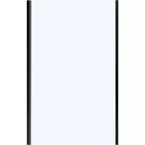 Боковая панель Vincea Slim Soft 100 черная стекло прозрачное