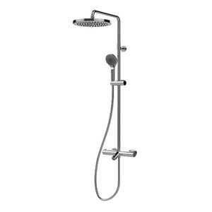 BOSSINI (ELIOS) Душевой комплект с термостатом для ванны, верхний душ 250 мм, хром (030)