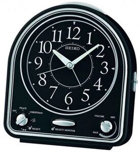 Будильник Seiko Clock QHP003KN. Коллекция Будильник