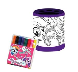 Centrum, Набор раскрась подставку My Little Pony (фломастеры 12 цветов, подставка)