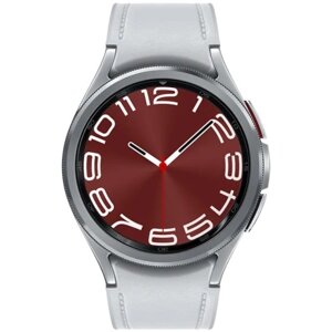 Часы Samsung Galaxy Watch 6 Classic SM-R950NZSACIS 43мм, корпус серебристый, ремешок серебристый