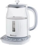 Чайник электрический Kelli KL-1373 Бело-Серый