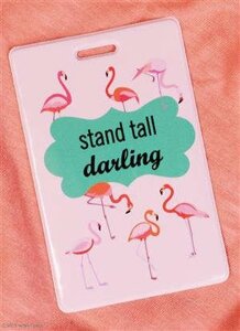 Чехол для карточек Фламинго на розовом фоне (ДК2017-100)