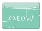 Чехол для карточек горизонтальный Meow (мятный) (ДКГ2019-38)