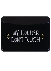 Чехол для карточек горизонтальный My holder Don’t touch (черный) (ДКГ2018-06)
