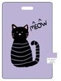 Чехол для карточек «Meow», чёрный котик