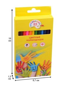 Цветные карандаши «Рисовашка», 24 цвета
