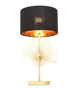 Декоративная настольная лампа Lumina Deco FONTI LDT 5534 GD+BK