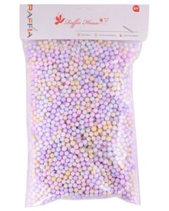 Декоративные шарики для рукоделия пастельные, размер 0,4 - 0,6 см. 10г.
