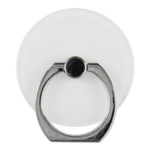 Держатель-кольцо для телефона белый (металл) (коробка)