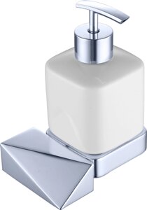 Дозатор для жидкого мыла Boheme New Venturo хром - белый