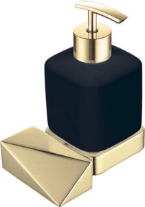 Дозатор для жидкого мыла Boheme New Venturo золото - черный