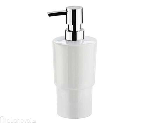 Дозатор для жидкого мыла WasserKraft белый - хром