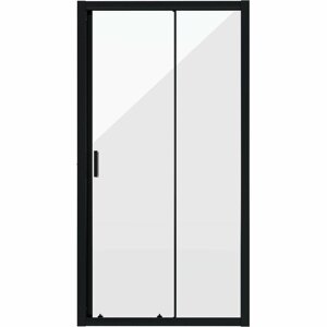 Душевая дверь Niagara Nova 120х195 профиль черный стекло прозрачное