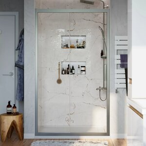 Душевая дверь в нишу STWORKI Стокгольм DE019D2100200 100 см профиль хром матовый, раздвижная, прозрачное стекло