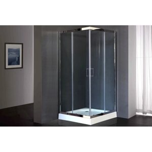 Душевой уголок Royal Bath 100х100 хром стекло прозрачное