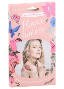 Flower Fantasy. Цветочная фантазия. Tatoo-переводилки