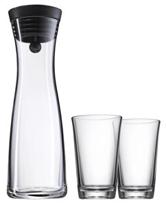 Графин для воды, 2 стакана Basic 3 предмета 1 л