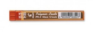 Грифели PILOT 0,5 HB polymer lead