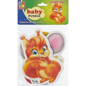 Игровой набор, ТМ Vladi Toys, Мягкие пазлы Baby puzzle Пушистики