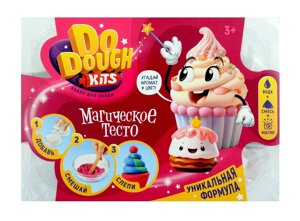 Игрушки для творчества детей старше трех лет: сухое тесто для лепки, с маркировкой «DO DOUGH kits» набор "Пирожное"