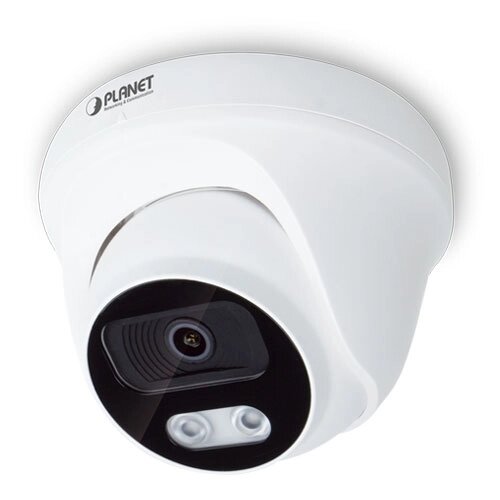 IP-камера купольная Planet ICA-A4280 1080p IR Dome POE: Sony STARVIS sensor, 802.3af POE, H. 264/H. 265/MJPEG, 3.6mm lens, 25fps for all, IR-25meter, WD