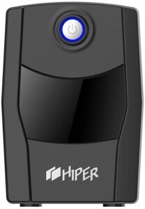 Источник бесперебойного питания HIPER CITY-650U line-interactive, 650ВА (365Вт), 2 розетки Schuko, USB-порт, чёрный