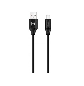 Кабель Harper SCH-732 black USB - USB type-C, силиконовый, для зарядки и синхронизации, 2м, зарядка устройства до 2х ампер