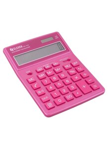 Калькулятор 12 разрядный настольный, 2-е питан., розовый, ELEVEN SDC-444