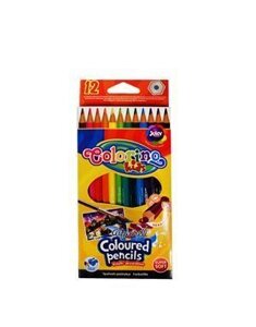 Карандаши цветные 12цв Акварельные "Colorino kids" шестигранные, к/к, подвес, Colorino