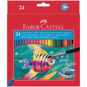 Карандаши цветные 24цв акварельные "COLOUR GRIP" к/к, Faber-Castell