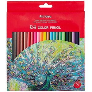 Карандаши цветные Art idea, 24 цвета