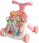 Каталка-ходунки со съемной игровой панелью и столиком Amarobaby (3в1) Study Walker, AMARO-24SW-RO