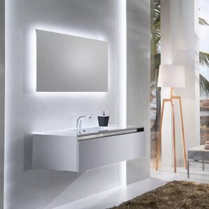 Комплект мебели Sanvit Кубэ-1 100 белый глянец