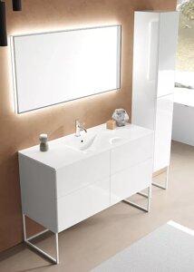 Комплект мебели SanVit Лира 120 белый глянец