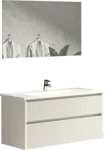 Комплект мебели Sanvit Рольф-2 100 белый глянец
