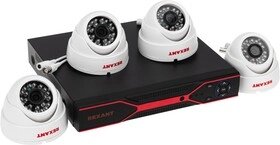 Комплект Rexant 45-0521 видеонаблюдения 4 внутренние камеры AHD/2.0 Full HD