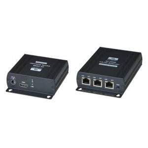 Комплект SC&T HE03L-4K (передатчик + приёмник) для передачи HDMI сигнала по одному кабелю витой пары на расстояние до 120м (CAT5e)