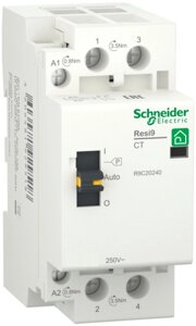 Контактор модульный Schneider Electric RESI9 R9C20240 1P+N 63А 2НО 230/250В АС 50Гц