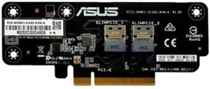 Контроллер ASUS 90SKC000-M74AN0 для установки накопителей NVME SSD в серверных платформах серии RS300-E11