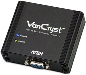 Конвертер aten VC160A-AT-G VGA>DVI-D, HD-DB15>DVI-D, male>female, бп 5.3V