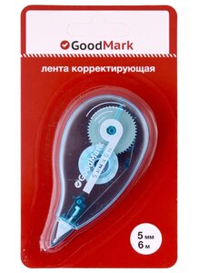 Корректор лента 5мм*6м, блистер, GoodMark