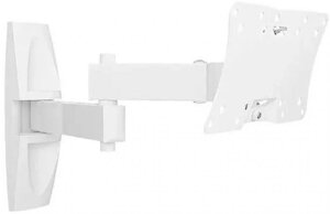 Кронштейн Holder LCDS-5064 для телевизора белый 10"32" макс. 30кг настенный поворотно-выдвижной и наклонный (1434790)