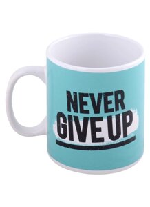 Кружка Never give up (керамика) (900мл) (12-06820-NG707)