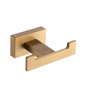 Крючок для ванной комнаты двойной Shevanik SG5621G, золотой сатин