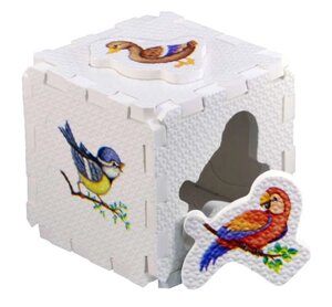 Кубик EVA - сортер. Птицы
