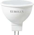 Лампа светодиодная Eurolux LL-E-MR16-7W-230-2,7K-GU5.3 (рефлектор, 7Вт, тепл., GU5.3) белый