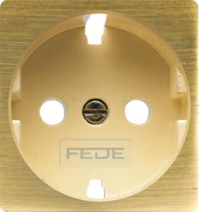 Лицевая панель для розетки Fede FD04335PM-A